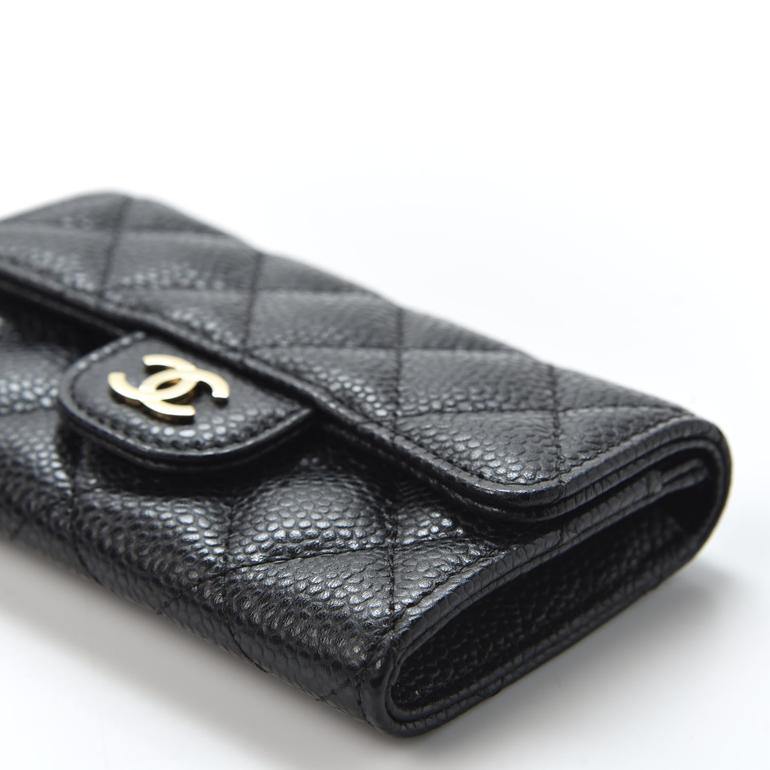 Chanel Caviar Quilted Flap Card Holder Black 6 of 10