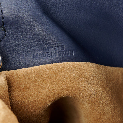 Loewe Calfskin Mini Flamenco Knot Clutch Abyss Blue 7 of 10