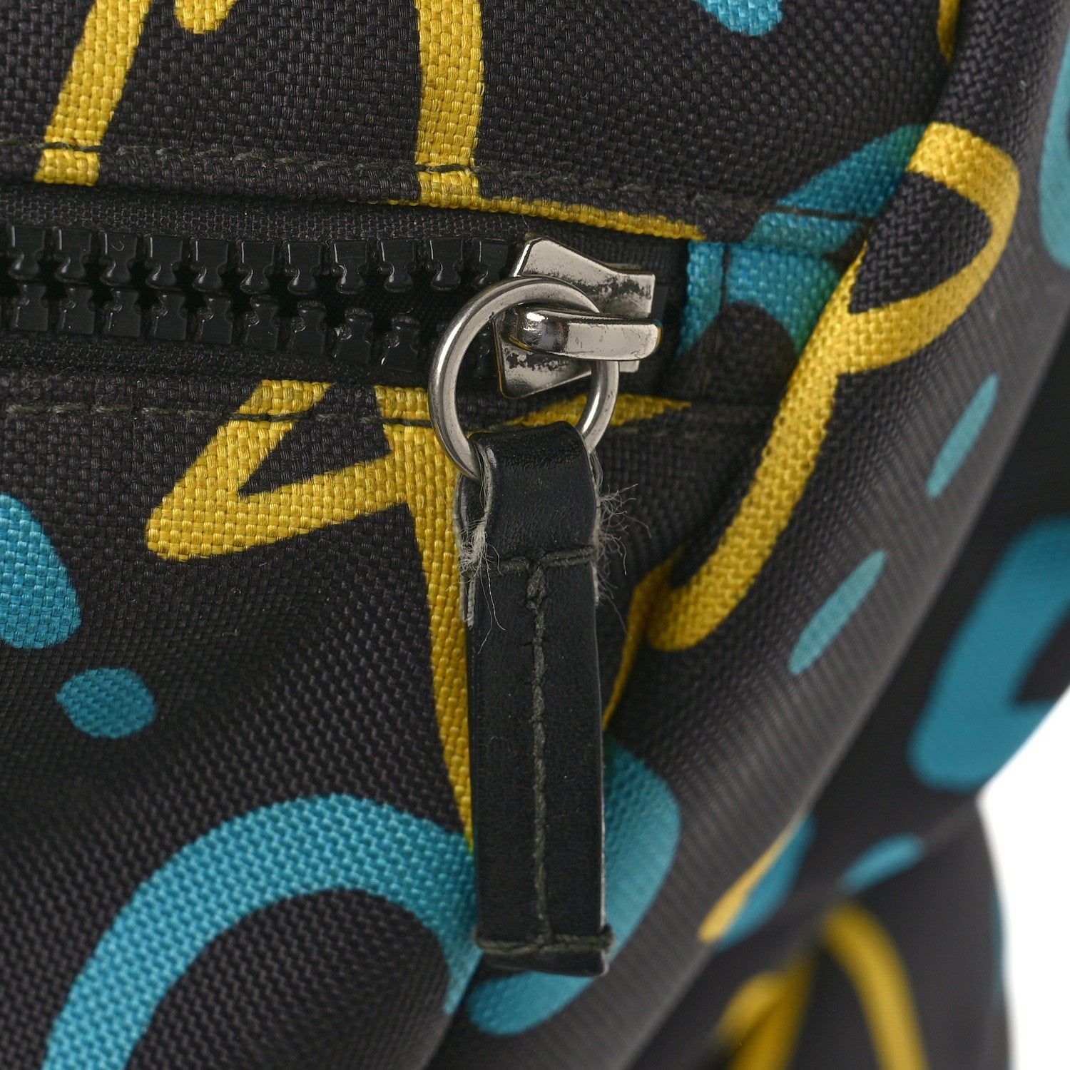 Gucci Techno Canvas GucciGhost Double Buckle Backpack Black New Acquamarine 11 of 13