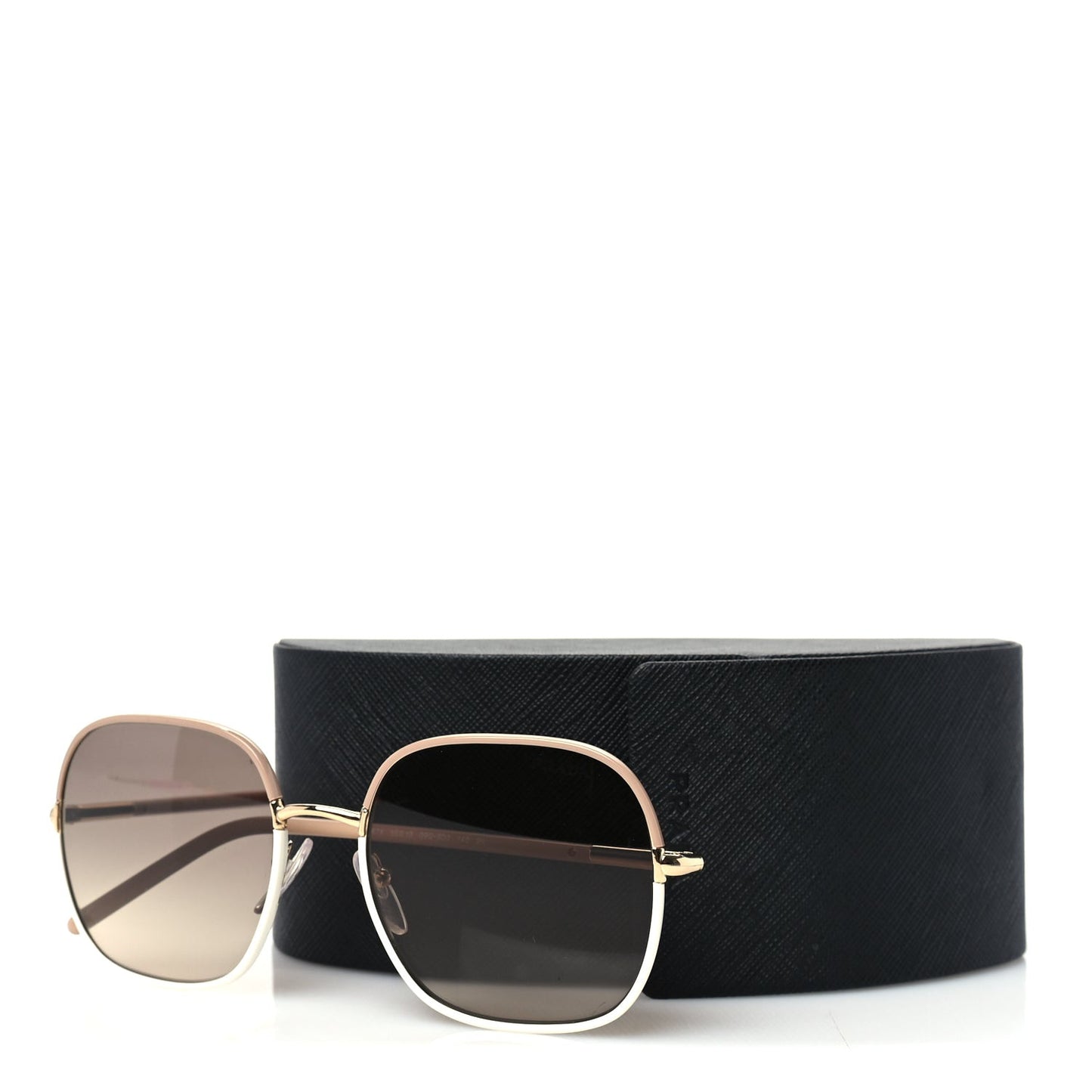 Acetate Round Sunglasses SPR67X Gold Blush