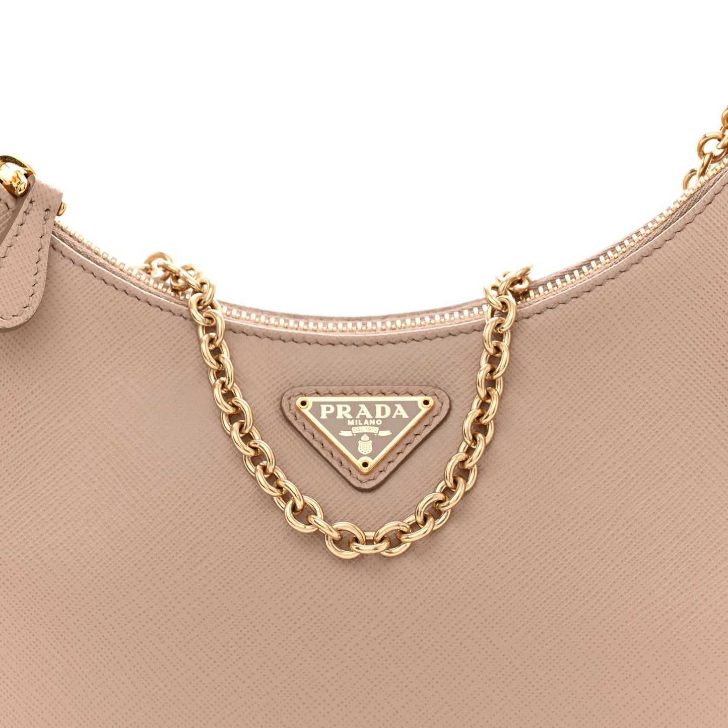 Saffiano Lux Re-Edition 2005 Shoulder Bag Cammeo