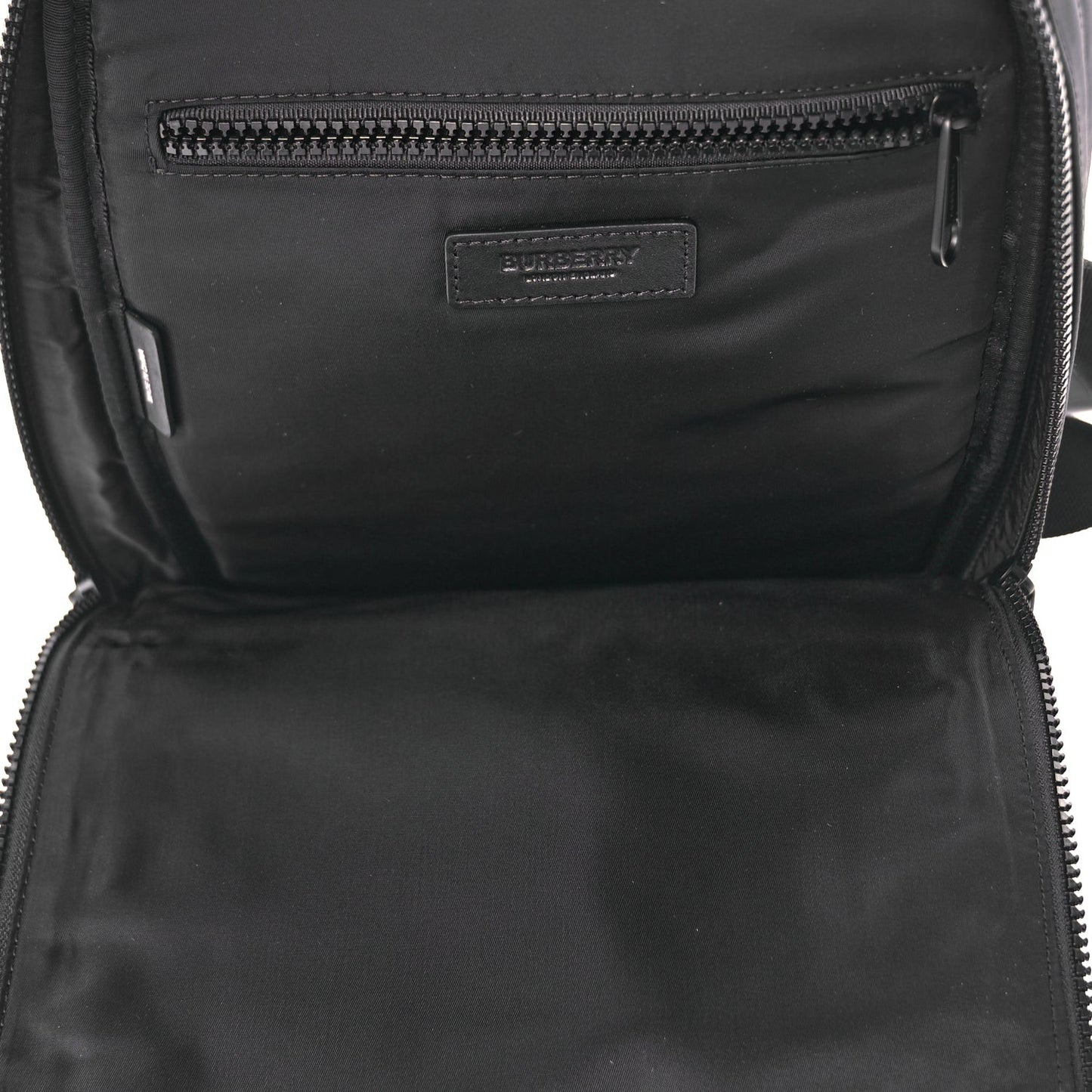 Coated Canvas Horseferry Blaze Crossbody Bag Black