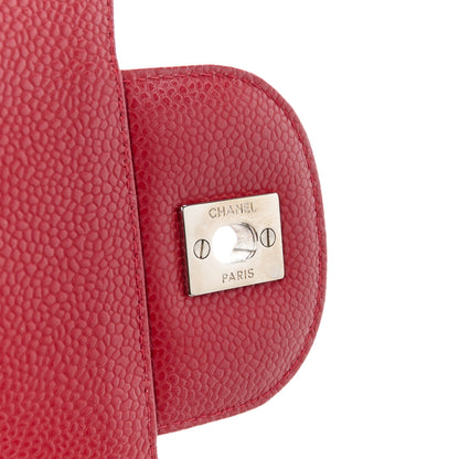 Chanel Caviar Quilted Jumbo Single Flap Red 7 of 11