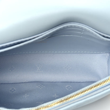 Louis Vuitton Calfskin Bubblegram Wallet On Strap Ice Blue 4 of 8