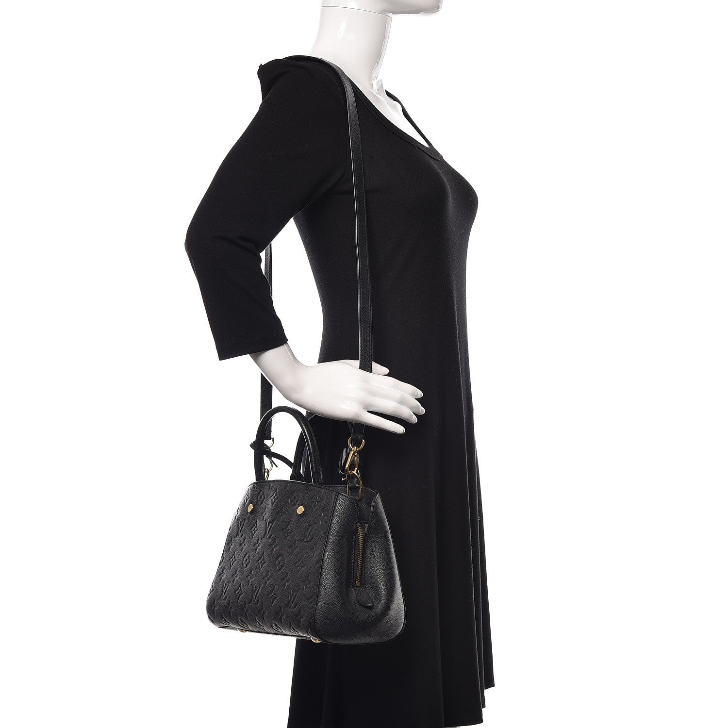 Louis Vuitton Empreinte Montaigne BB Black 2 of 8