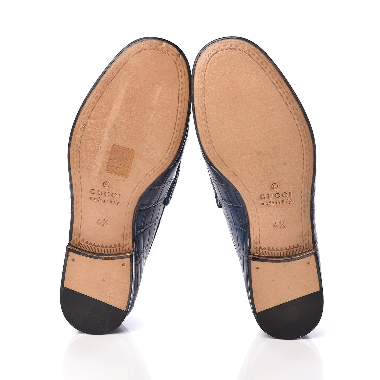 Crocodile Womens 1953 Horsebit Loafers 4.5 Blue