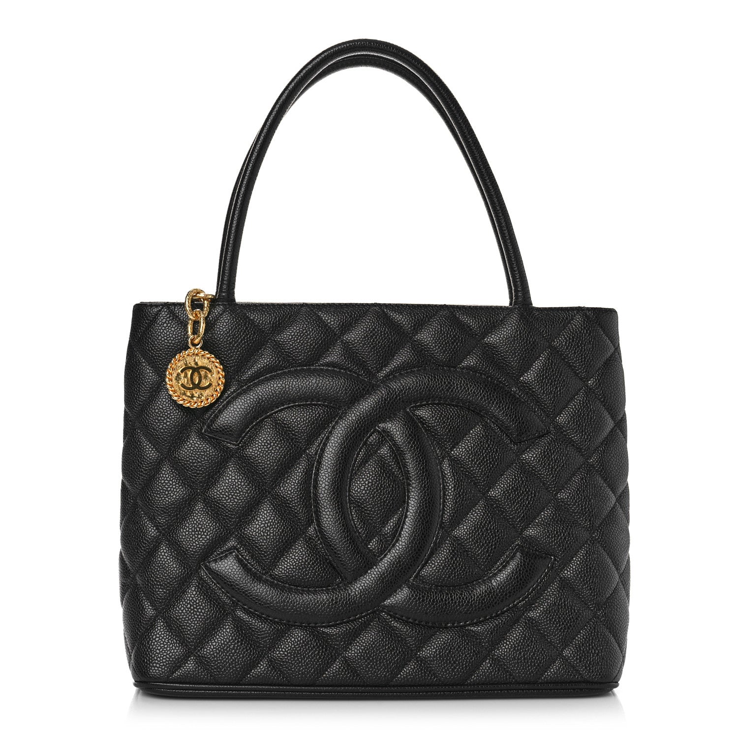 Chanel Caviar Quilted Medallion Tote Black 1 of 8