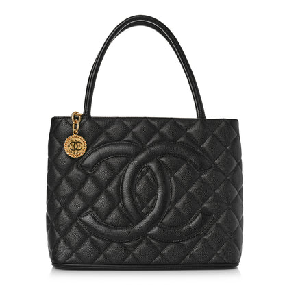 Chanel Caviar Quilted Medallion Tote Black 1 of 8