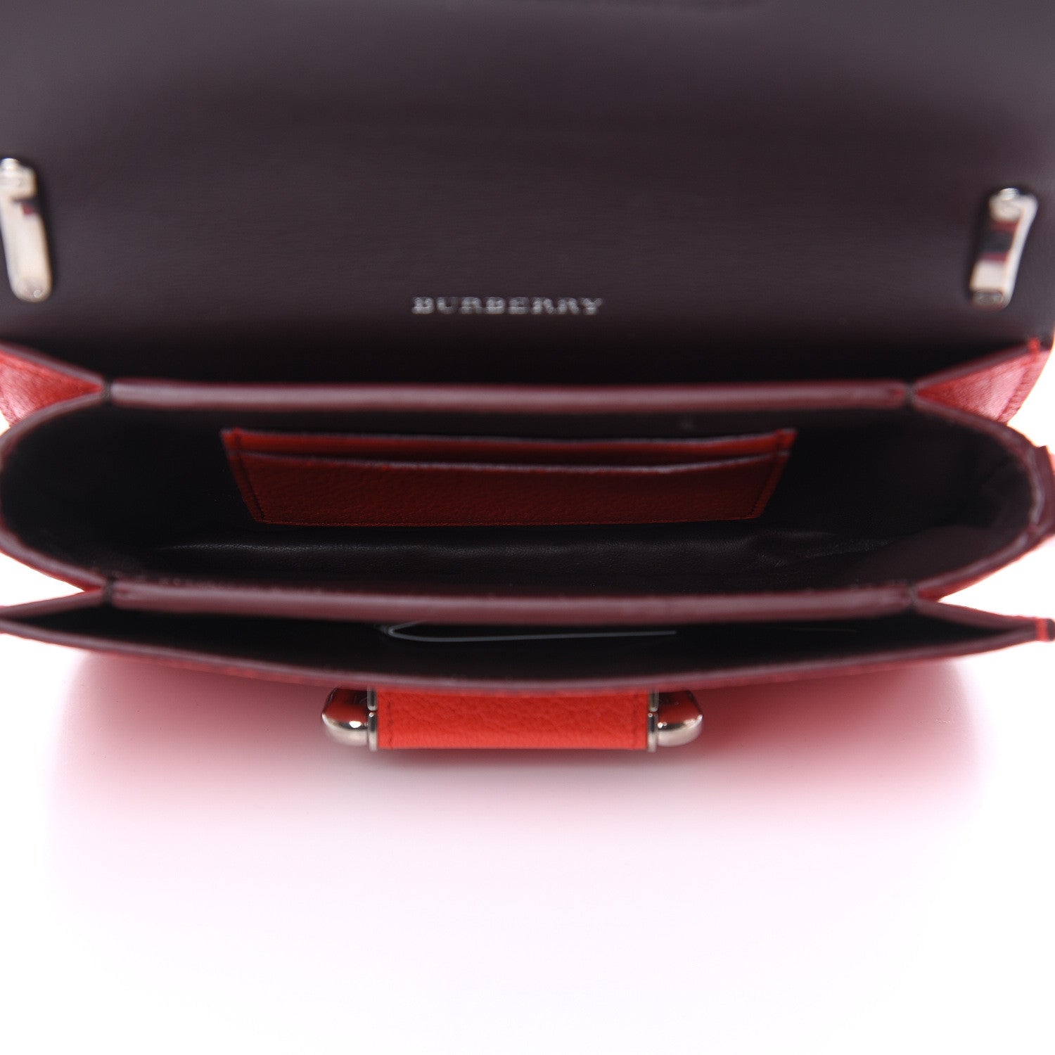 Burberry Goatskin Mini D-Ring Bag Bright Red 5 of 12