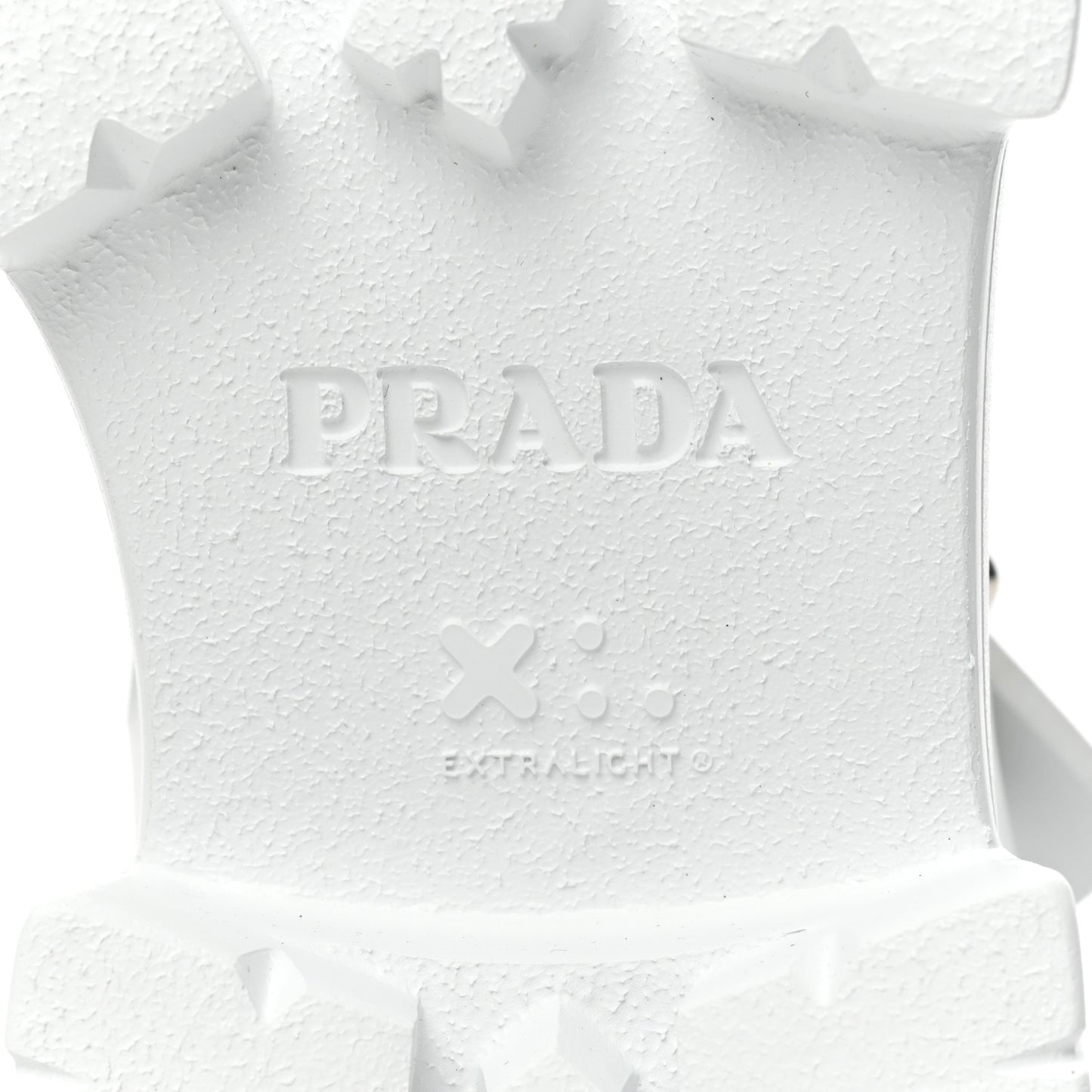 Foam Rubber Metal Triangle Logo Monolith 55mm Cage Sandals 40 White
