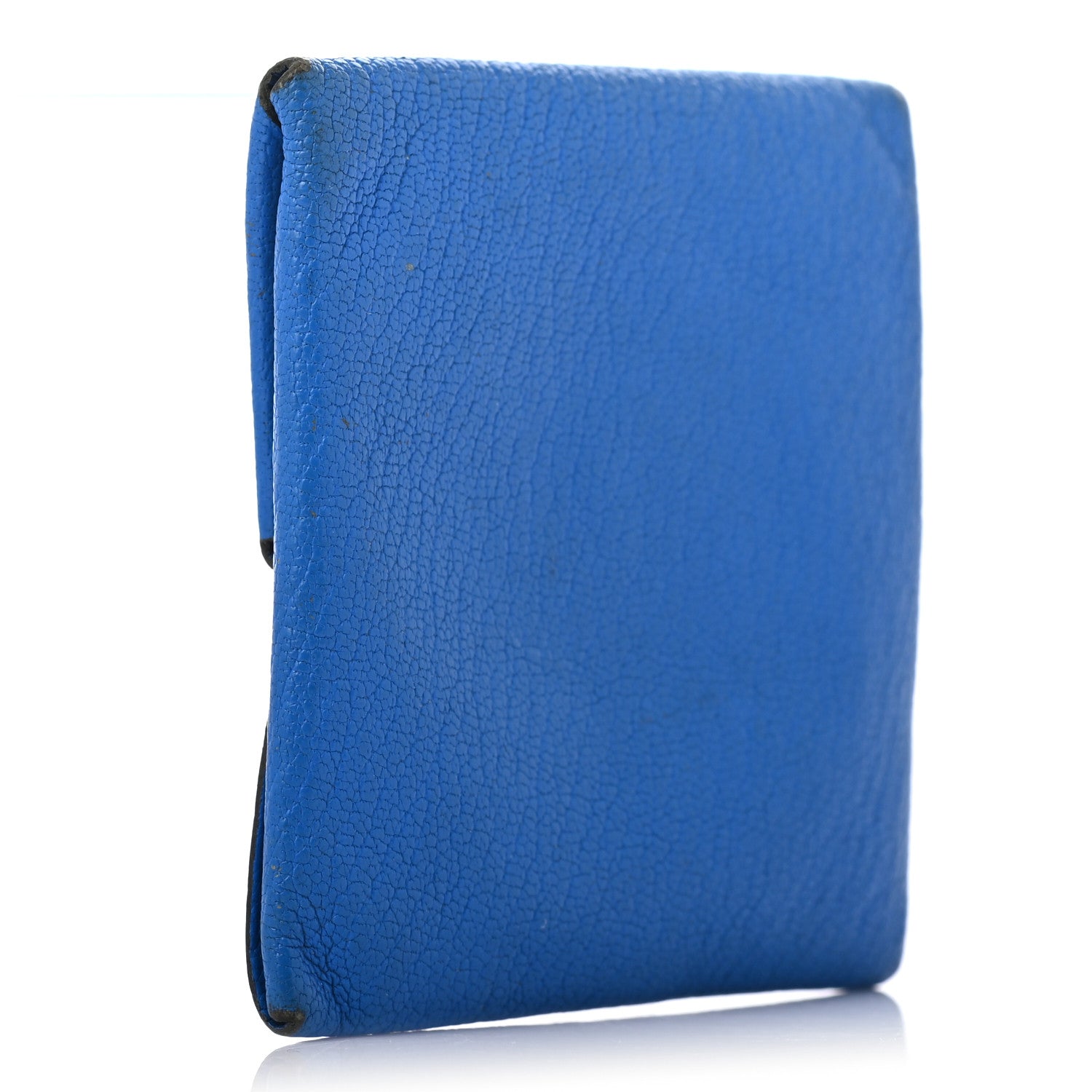 Hermes Chevre Mysore Bastia Coin Purse Bleu Hydra 3 of 13