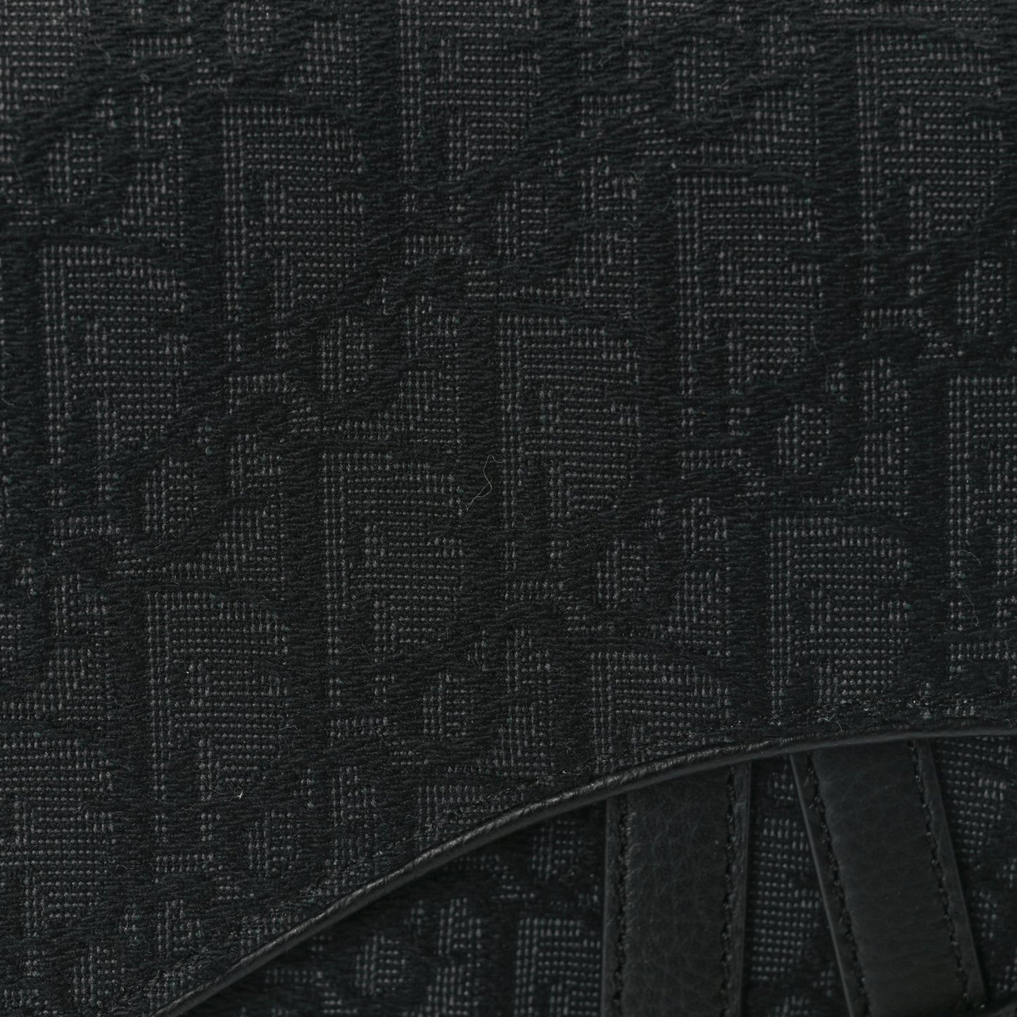 Oblique Mens Saddle Bag Black Blue