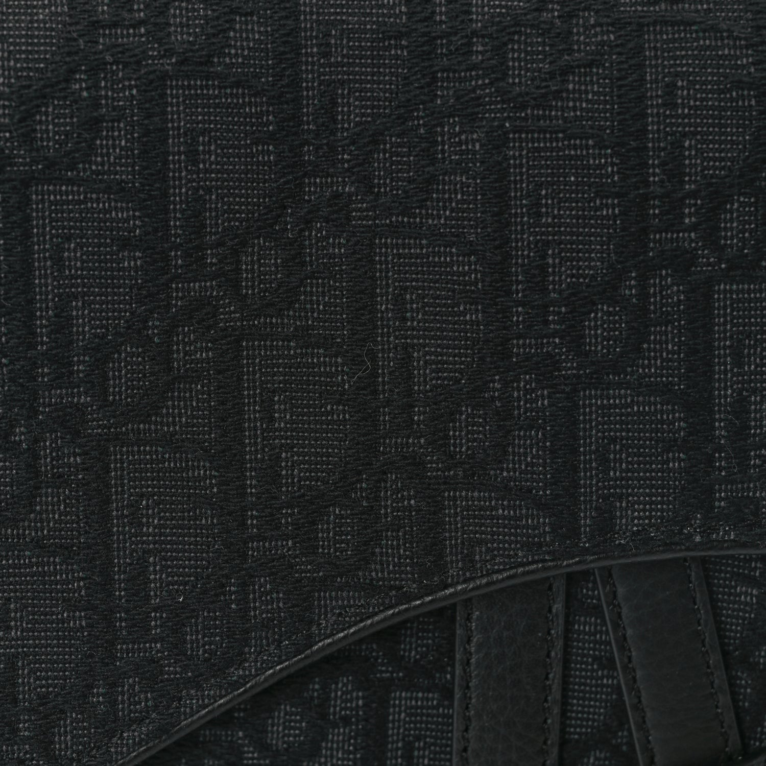 Christian Dior Oblique Mens Saddle Bag Black Blue 6 of 8