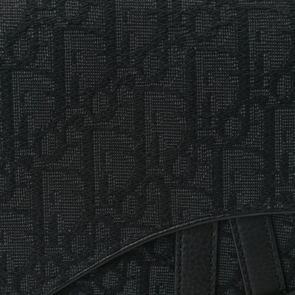 Christian Dior Oblique Mens Saddle Bag Black Blue 6 of 8