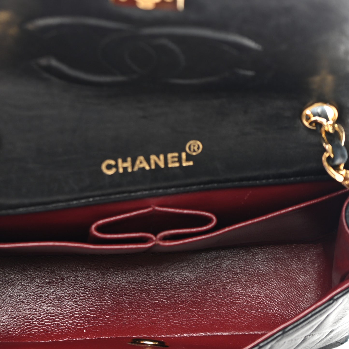 Lambskin Quilted Small Single Flap Black