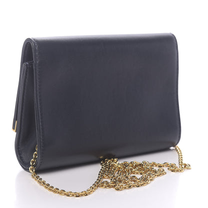 Fendi Shiny Nappa Mini Rush Clutch Navy 3 of 10