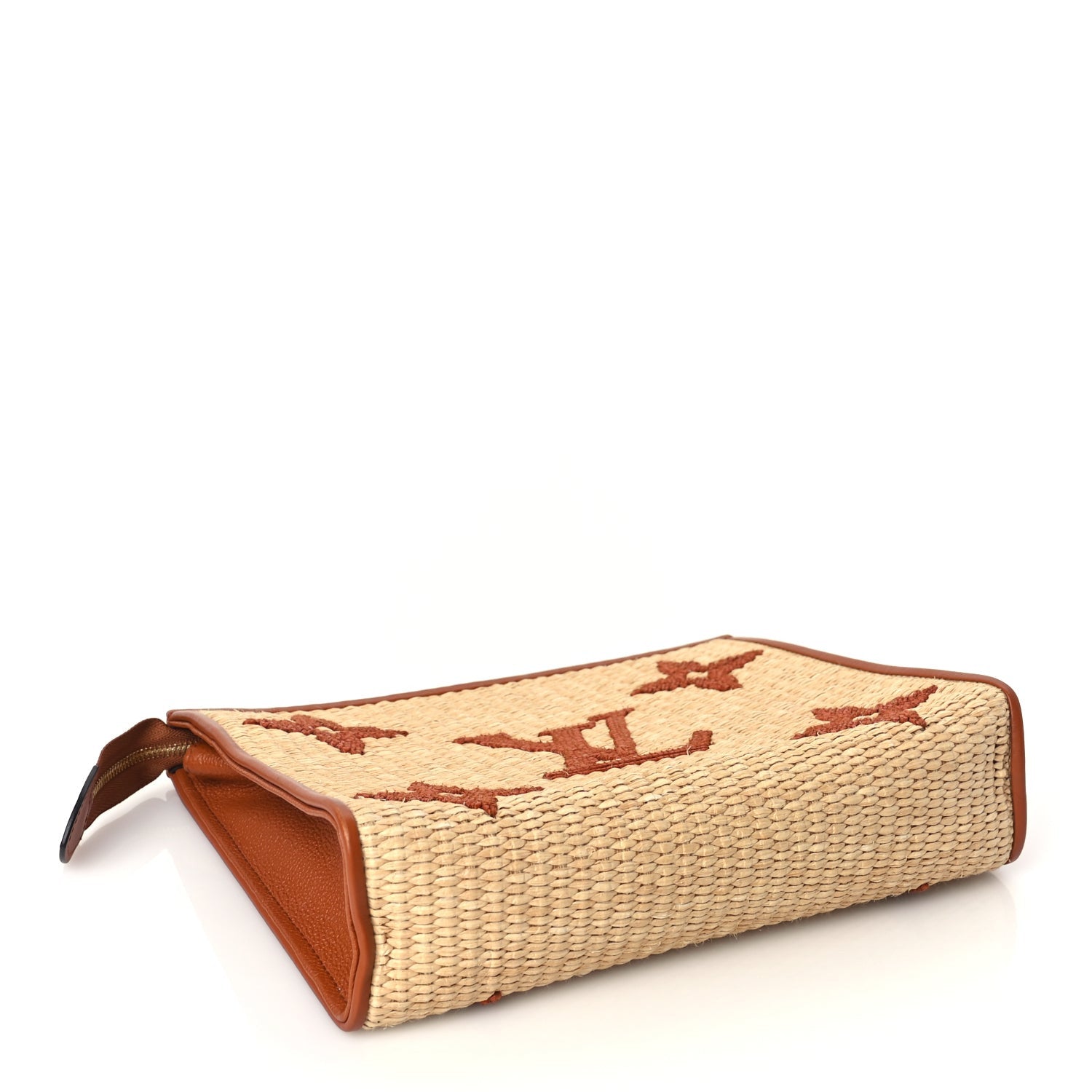 Louis Vuitton Raffia Monogram Giant Toiletry Pouch 26 Tan 4 of 6