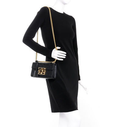 Gucci Guccissima Small Padlock Shoulder Bag Black 2 of 8