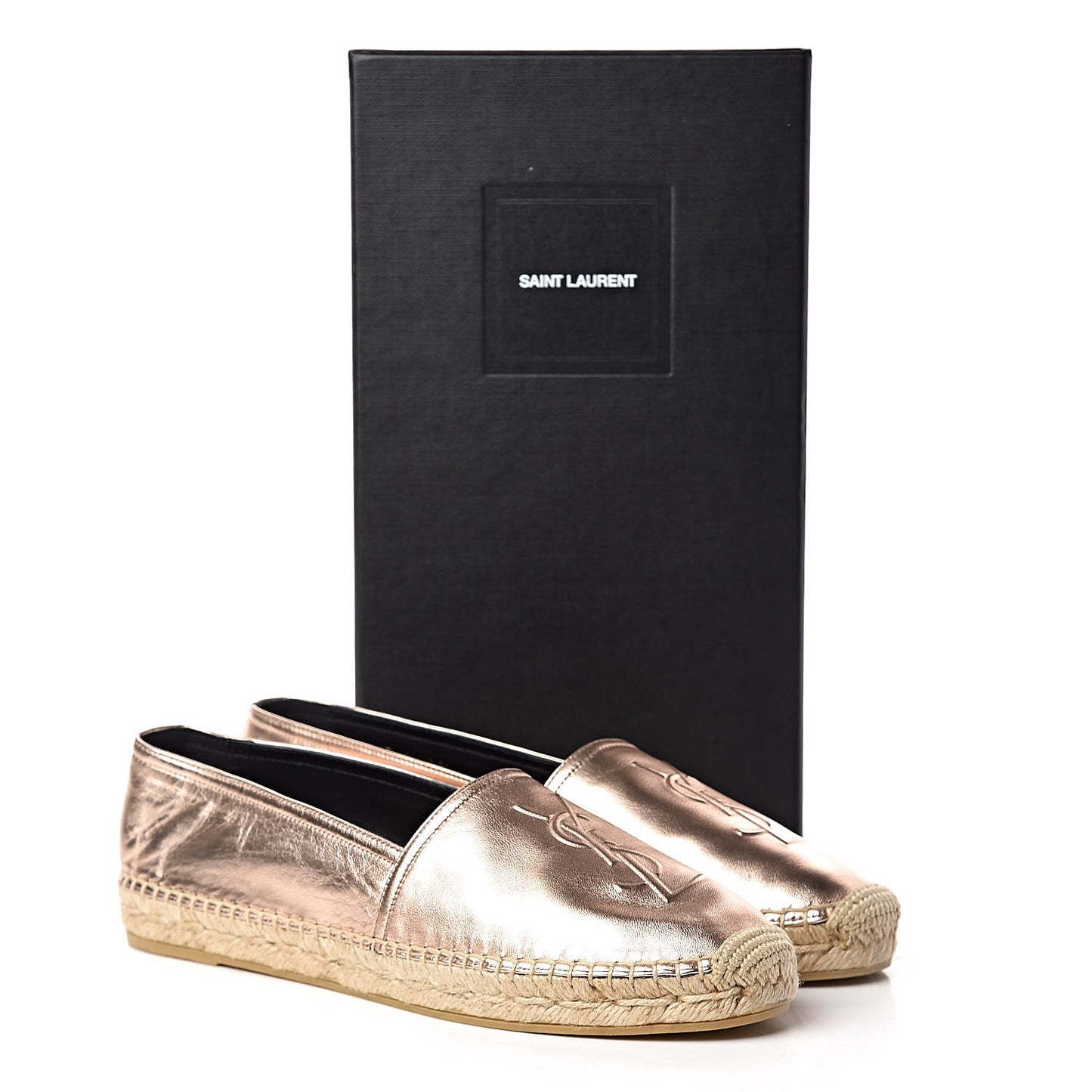 Metallic Lambskin Monogram Espadrilles 39 Blush