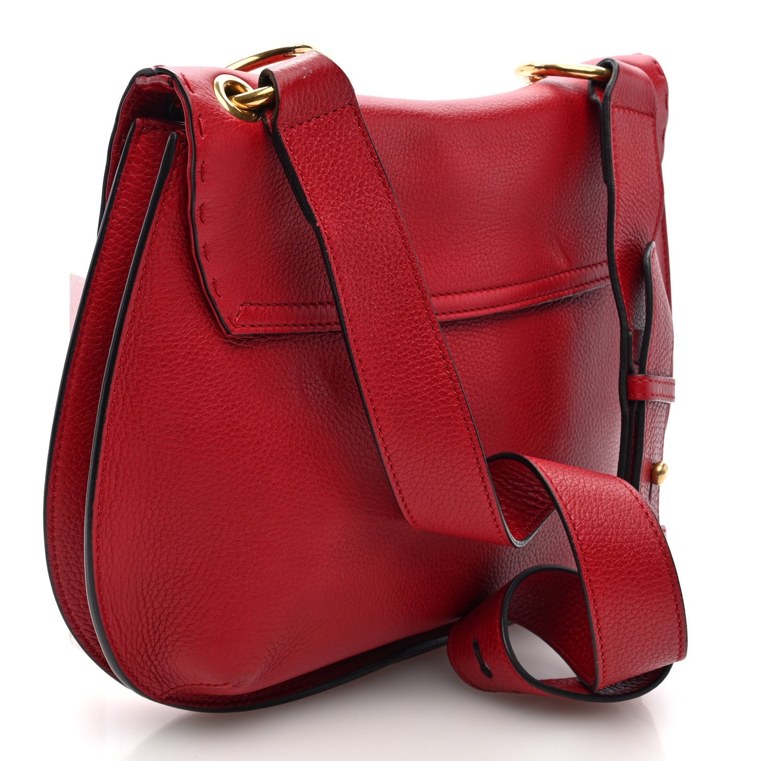 Gucci Cellarius Calfskin Feline GG Marmont Flap Shoulder Bag Vulcanic Red 3 of 7