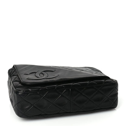 Chanel Lambskin Quilted CC Tassel Flap Camera Case Black 3 of 9