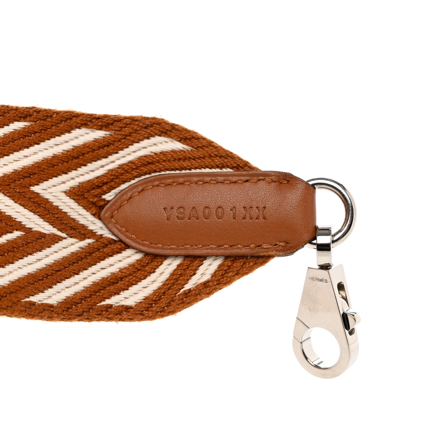 Toile Swift 50mm Sangle ZigZag Shoulder Strap Gold White