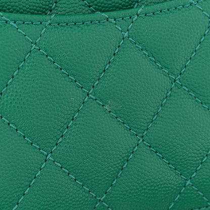 Chanel Caviar Quilted Mini Coco Handle Flap Green 11 of 11