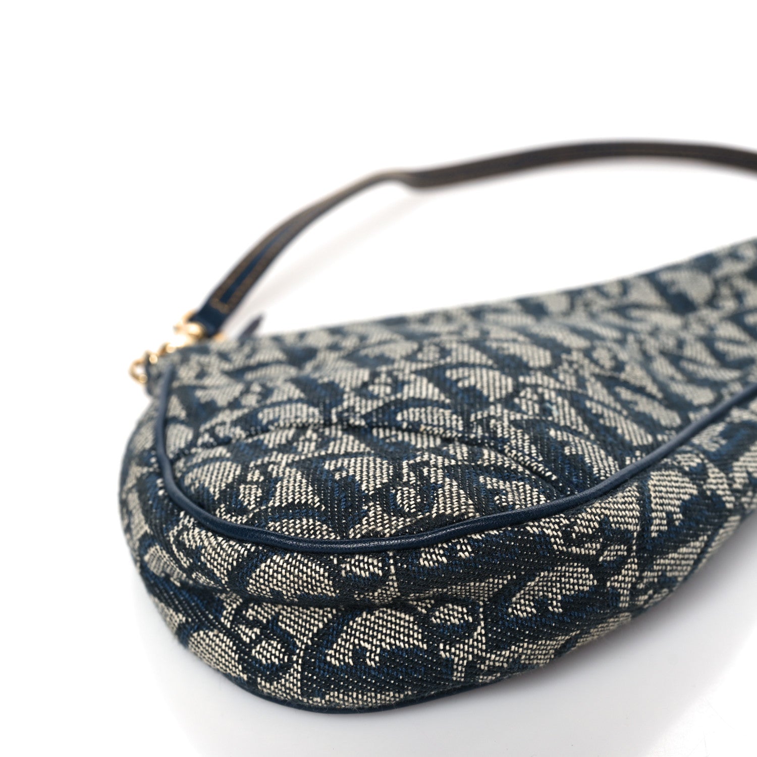 Christian Dior Monogram Mini Saddle Pochette Navy 8 of 8