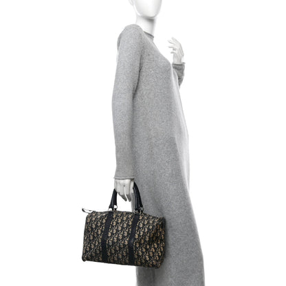 Christian Dior Monogram Boston Navy Blue 2 of 7