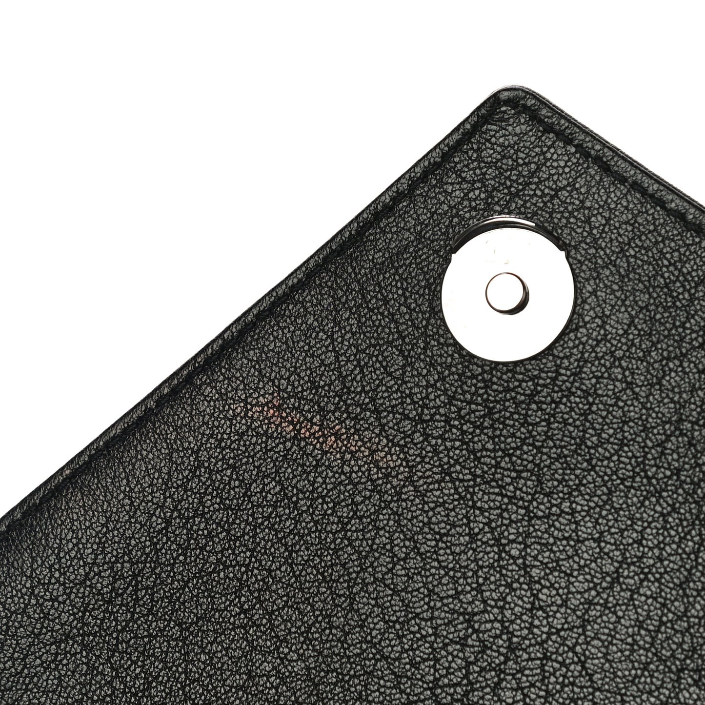 Sheepskin Matelasse Chevron Monogram Medium College Bag Black