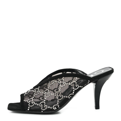 Gucci Tela Retino Kid Scamosciato Crystal GG Monogram Square G Black 1 of 7