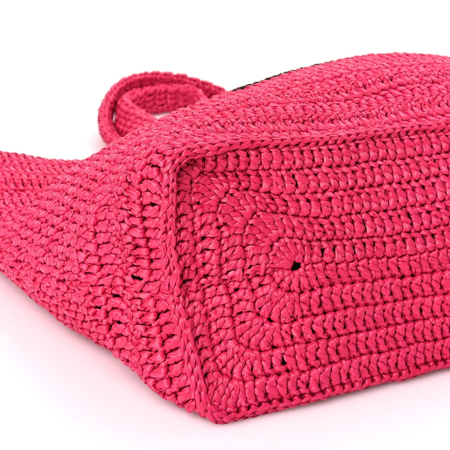 Raffia Rive Gauche Tote Pink