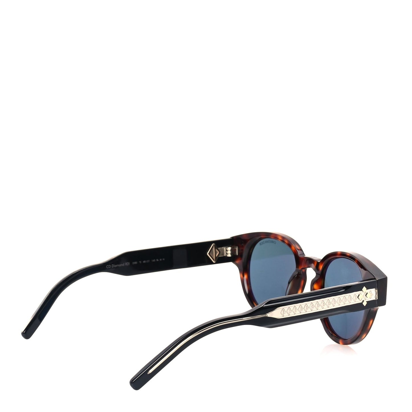 Acetate Rectangular CD Diamond R2I Sunglasses  Tortoise