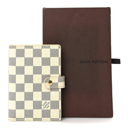 Louis Vuitton Damier Azur Small Ring Agenda Cover 8 of 8