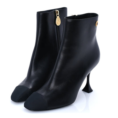 Chanel Calfskin Cap Toe Ankle Boots 37 2 of 8