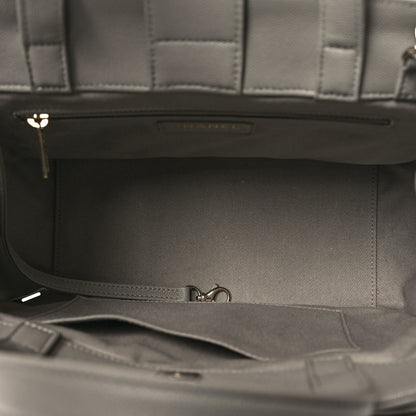 Chanel Caviar Quilted Small Business Affinity Shopping Bag Grey 5 of 10