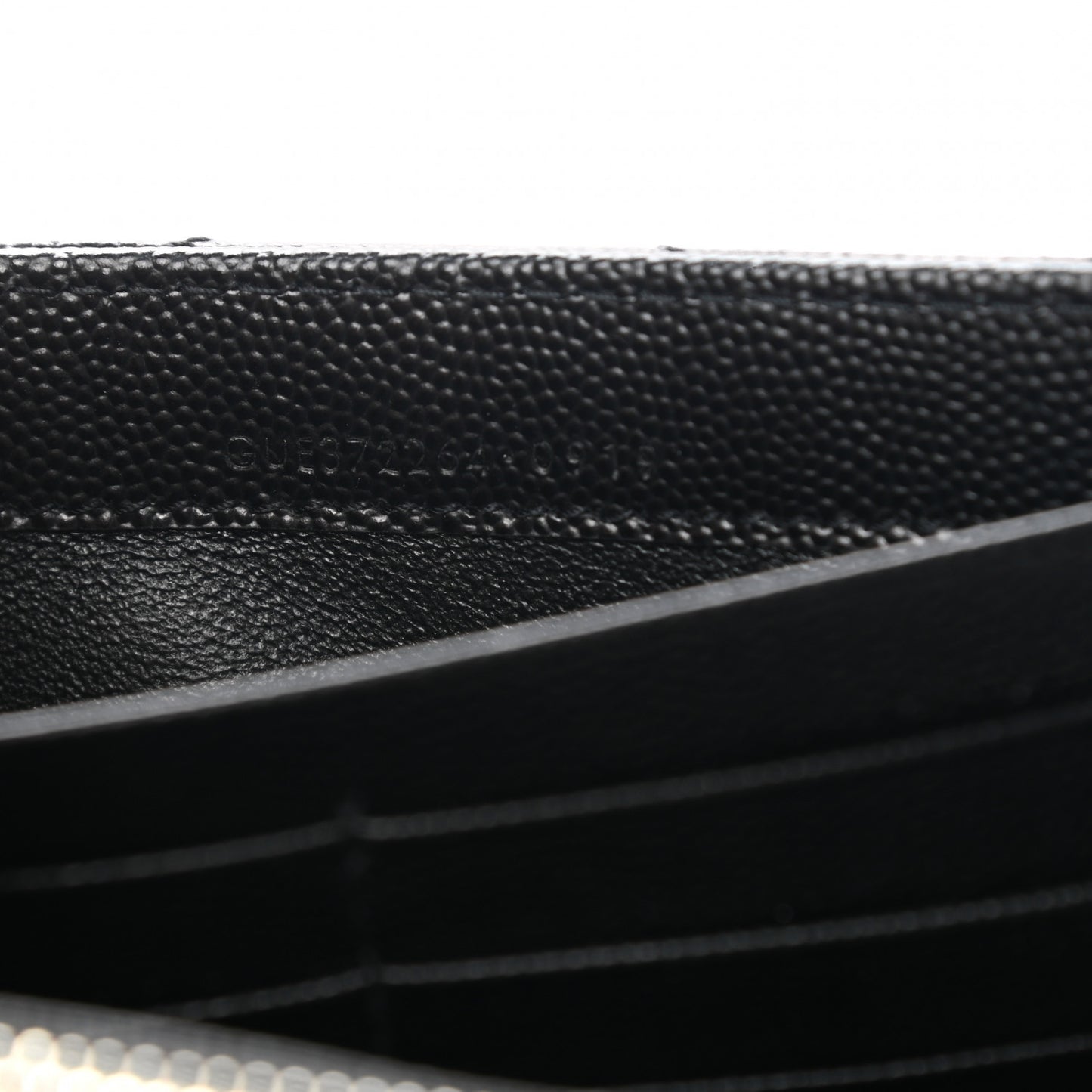 Grain De Poudre Matelasse Chevron Monogram Flap Wallet Black