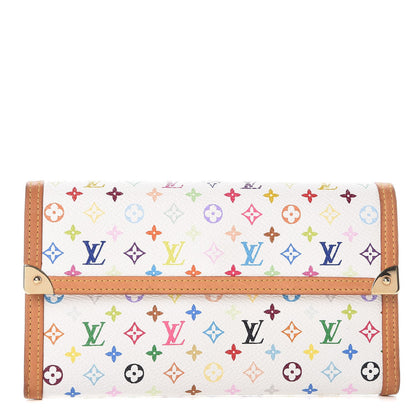 Louis Vuitton Monogram Multicolor Porte Tresor International Wallet White 1 of 10