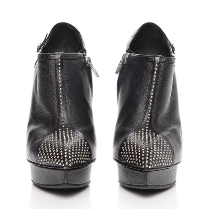 Saint Laurent Calfskin Studded Janis 105 Boots 36 Black 2 of 15