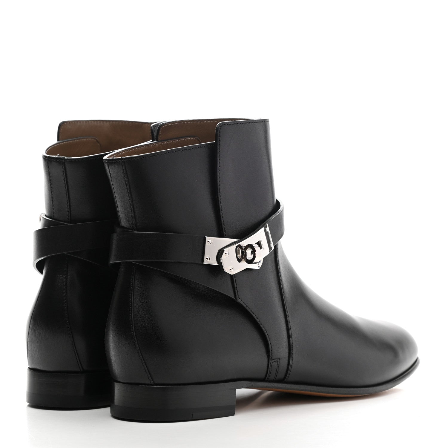 Hermes Calfskin Neo Low Boots 39 Black 4 of 10
