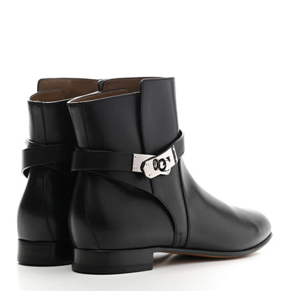 Hermes Calfskin Neo Low Boots 39 Black 4 of 10