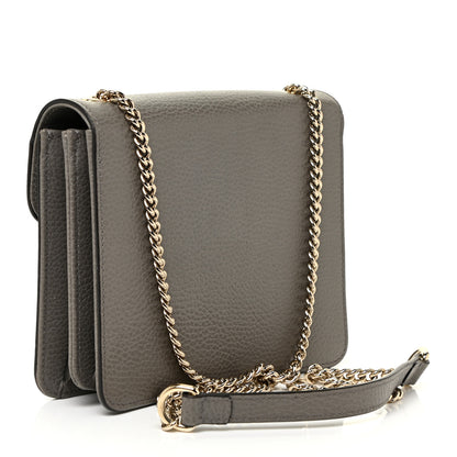 Gucci Dollar Calfskin Small Interlocking G Shoulder Bag Loess 3 of 16