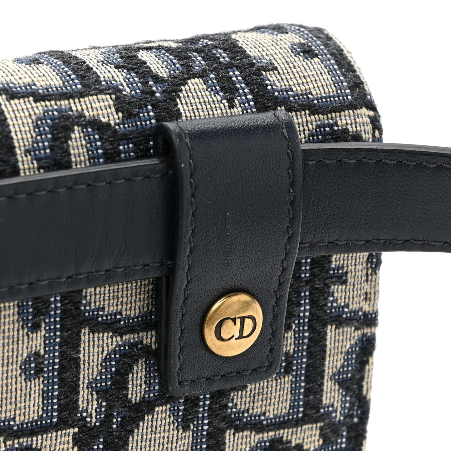 Oblique Saddle Belt Bag Blue