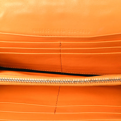 Fendi Nappa Matisse FF Embossed Continental Wallet on Chain Clementine 5 of 7