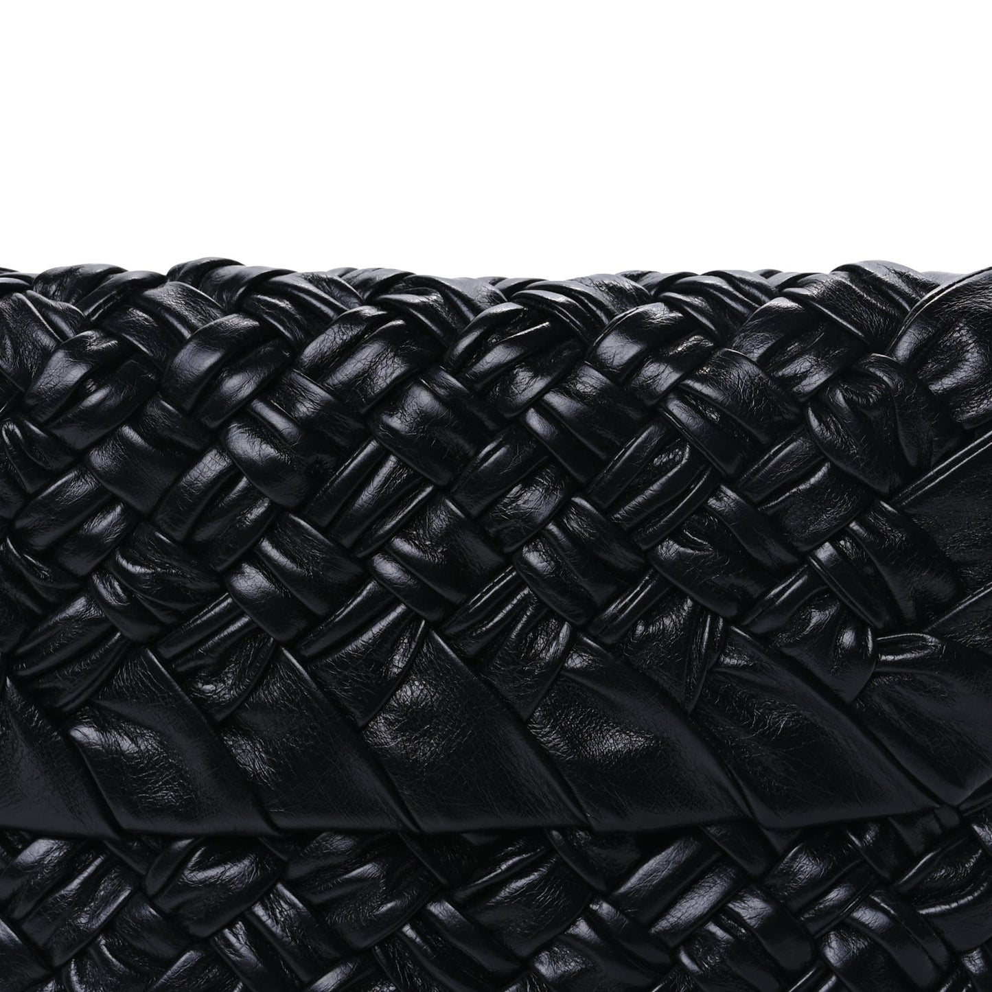 Calfskin Foulard Intreccio Kalimero Città Shoulder Bag Black