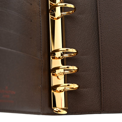 Louis Vuitton Damier Ebene Medium Ring Agenda Cover 8 of 9