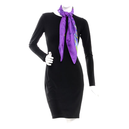 Hermes Silk Le Pegase D'Scarf 90 Ultra Violet Vert Bleu 2 of 11