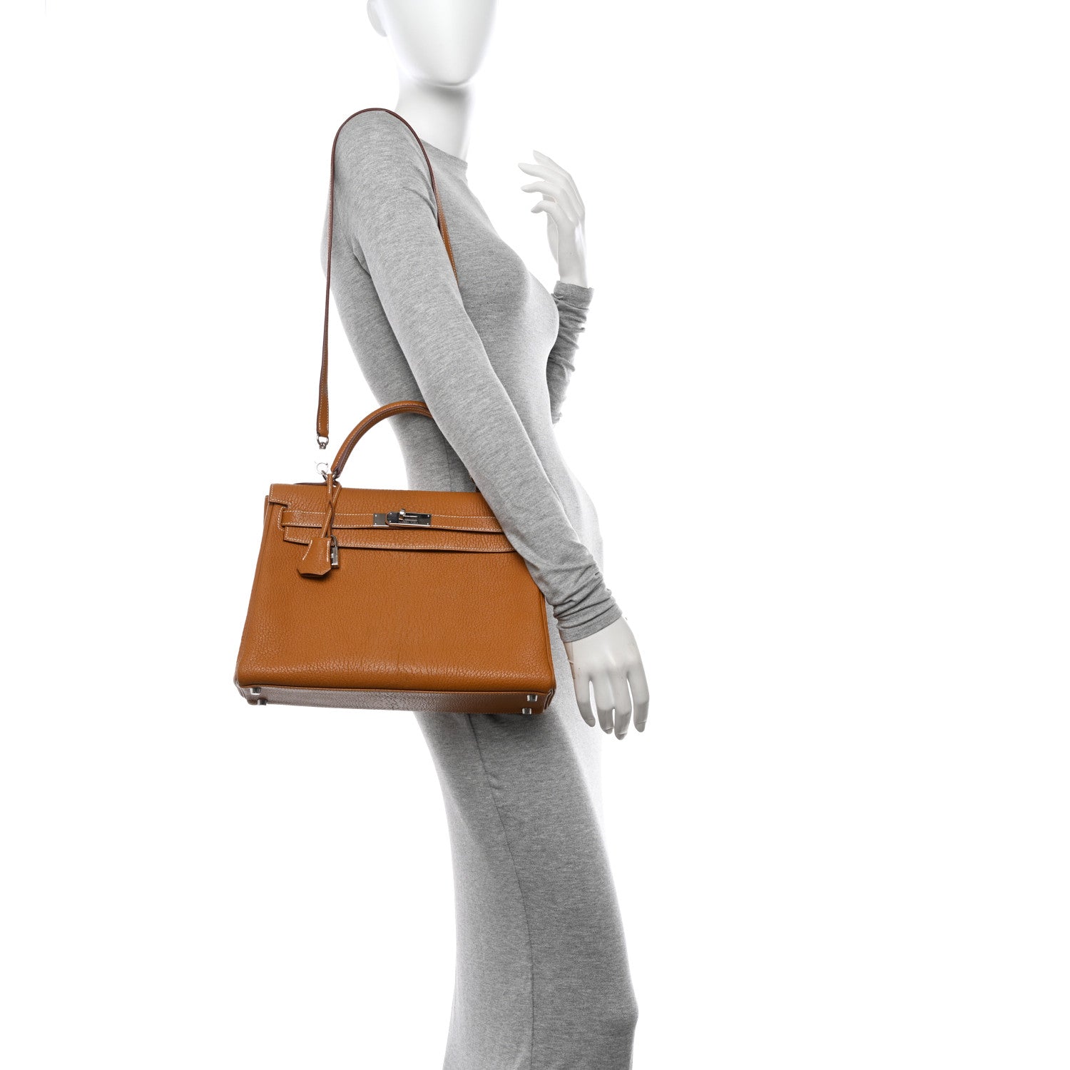 Hermes Chevre de Coromandel Kelly Retourne 32 Caramel 2 of 15