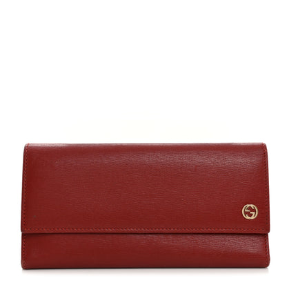 Gucci Calfskin GG Continental Wallet Red 1 of 7