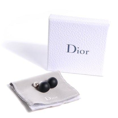Christian Dior Mise En Dior Tribal Earrings Matte Black 2 of 5